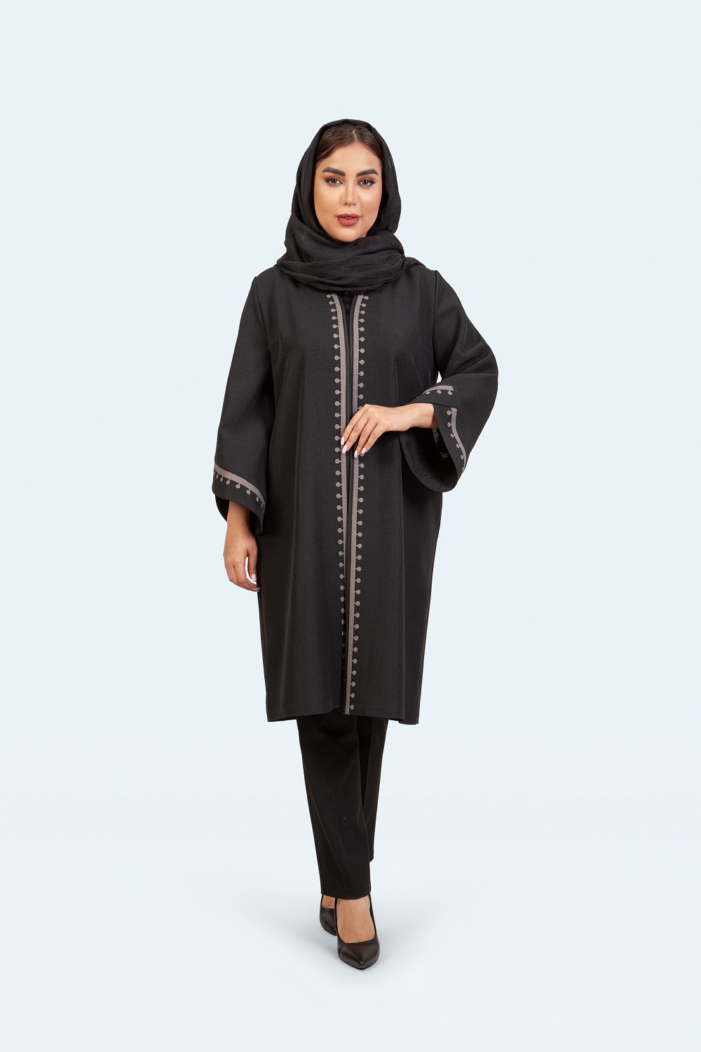 للنین لوک یقه هفت خرجکار گیلاسی