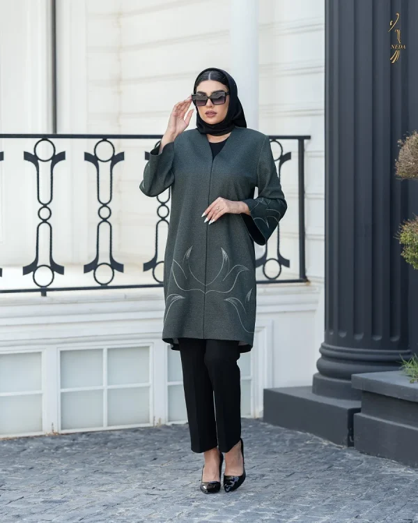 ملانژساده یقه هفت پیش آستین گلدوزی روزا - تصویر 8