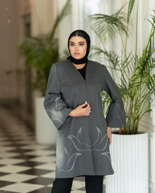 ملانژساده یقه هفت پیش آستین گلدوزی روزا - تصویر 9