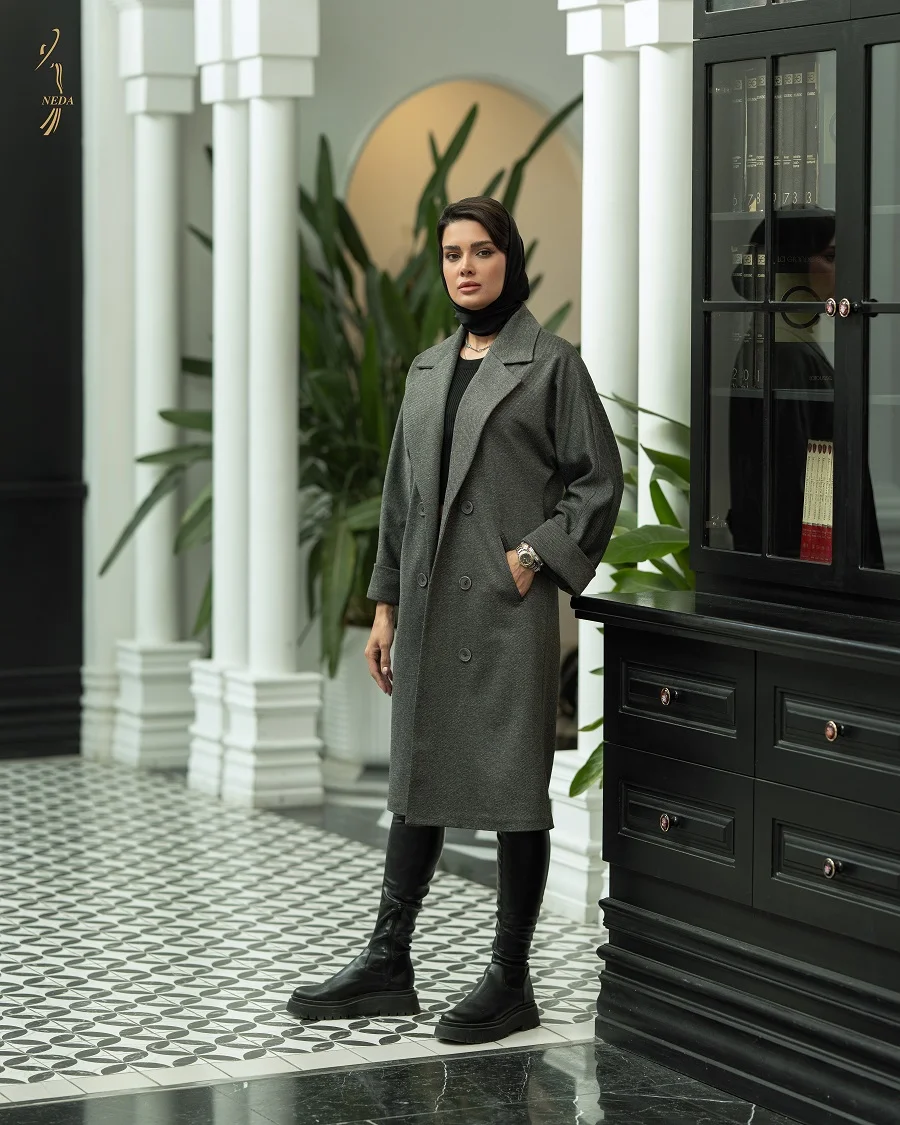 توییت یقه انگلیسی ۸ دکمه الینارنگ سبز