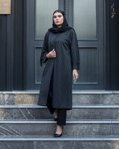 ملانژ دیپلمات یقه گرد یراق دار نرگس رنگ سبز