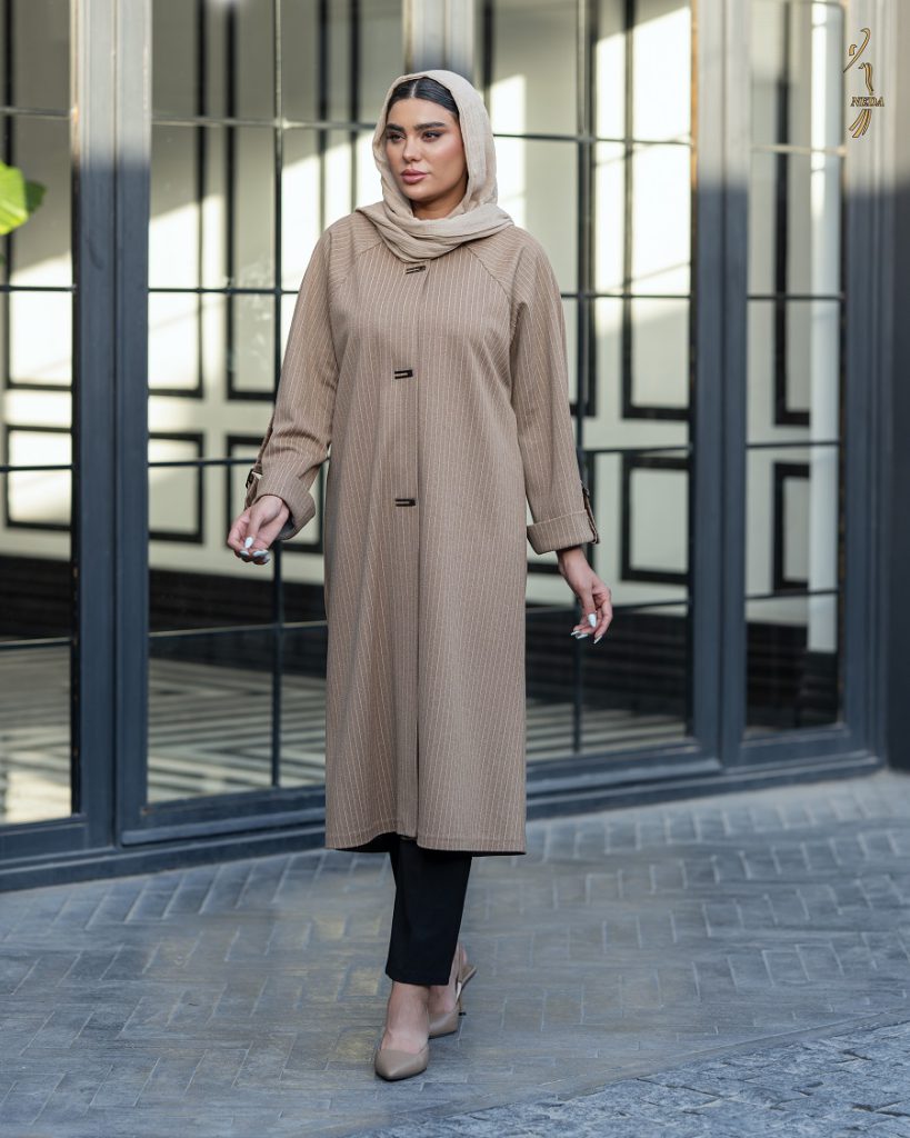 ملانژ دیپلمات یقه گرد یراق دار نرگس رنگ کرم