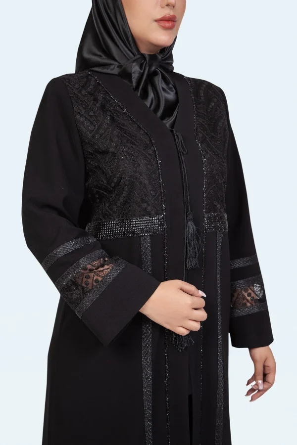 کرپ مرویجت بلند یقه هفت آنوشا - تصویر 3