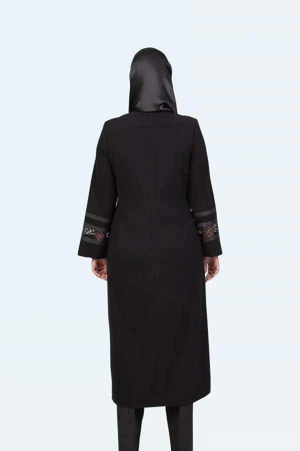 کرپ مرویجت بلند یقه هفت آنوشا - تصویر 4