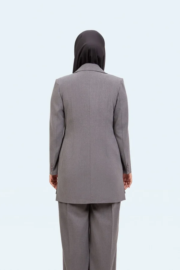 کت شلوار یقه بلیزر تک دکمه - تصویر 4