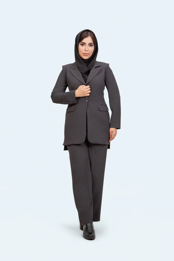 کت شلوار یقه بلیزر تک دکمه - تصویر 8