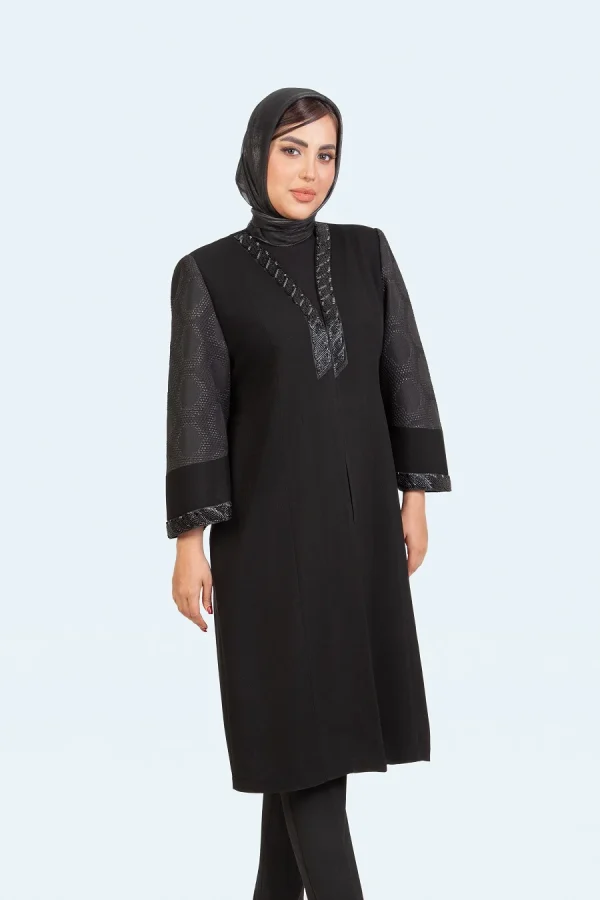 کرپ لمه بلند خرجکار چشمی - تصویر 4