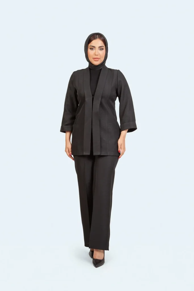 مانتو شلوار صوفیا کرواتی رنگ مشکی