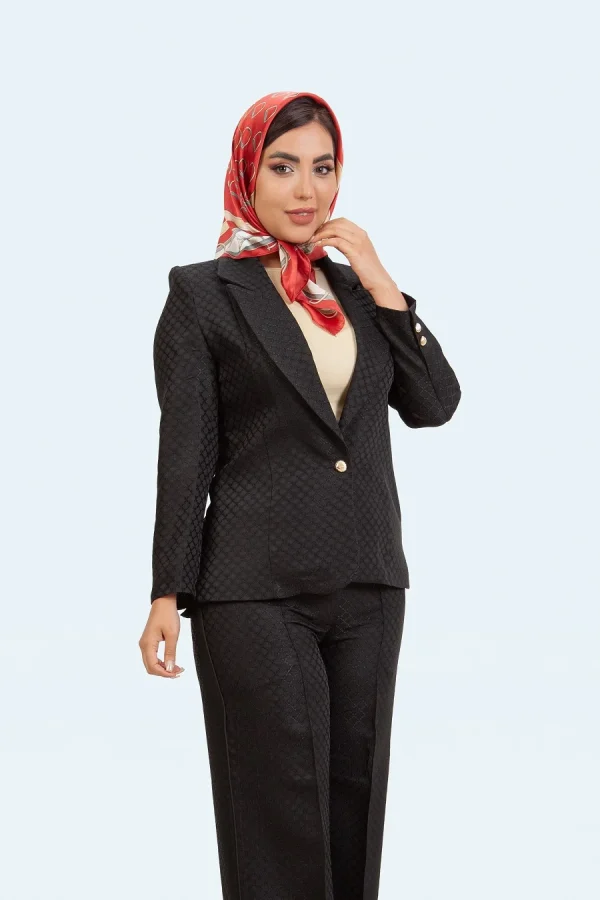 یقه انگلیسی تک دکمه مهسا - تصویر 6