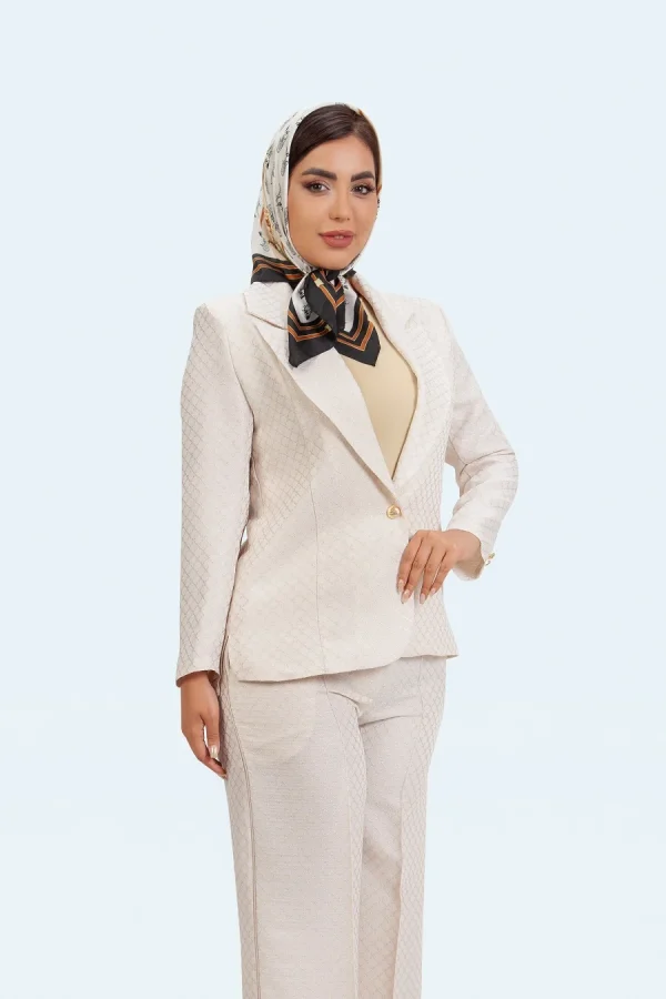 یقه انگلیسی تک دکمه مهسا - تصویر 7