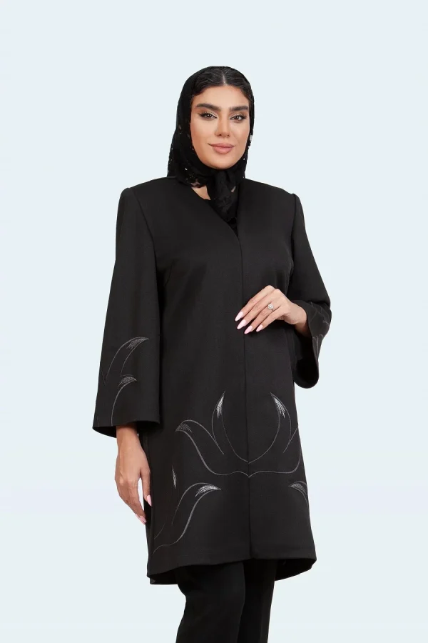 ملانژساده یقه هفت پیش آستین گلدوزی روزا - تصویر 2