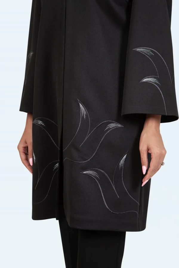 ملانژساده یقه هفت پیش آستین گلدوزی روزا - تصویر 4