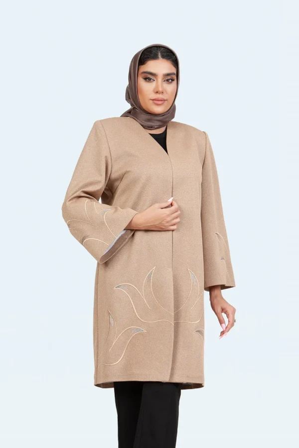 ملانژساده یقه هفت پیش آستین گلدوزی روزا - تصویر 5