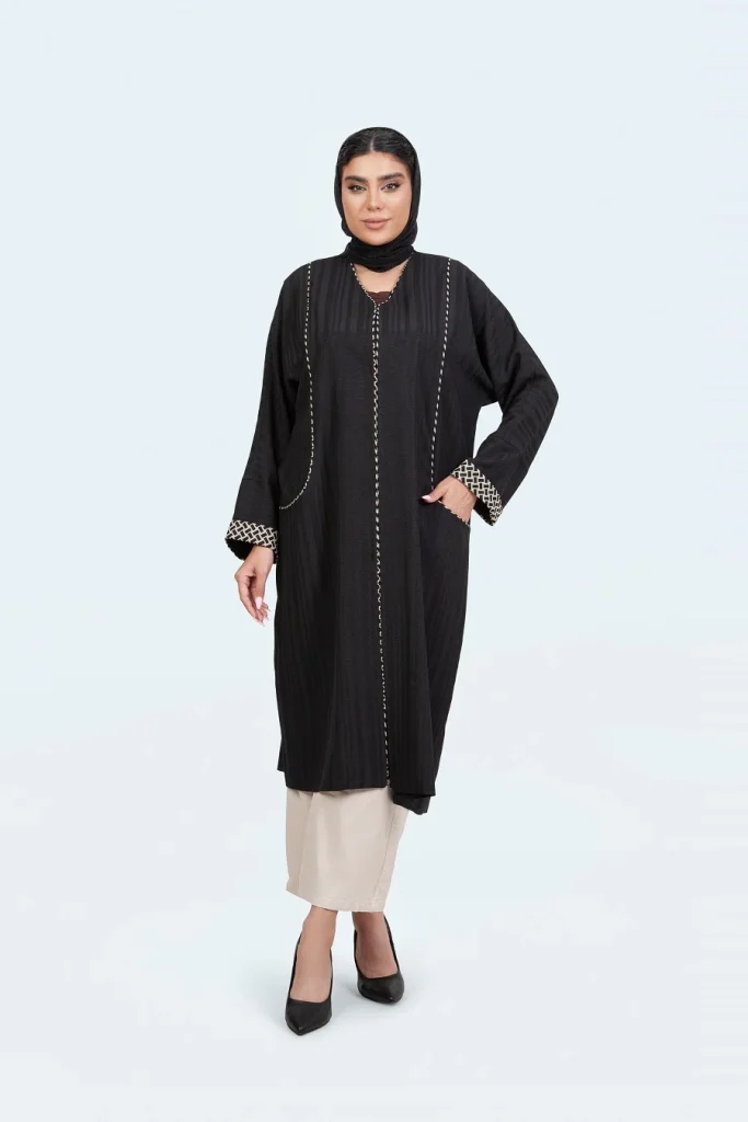 صوفیا راه درشت پانچ مغزی دوزی رنگ مشکی