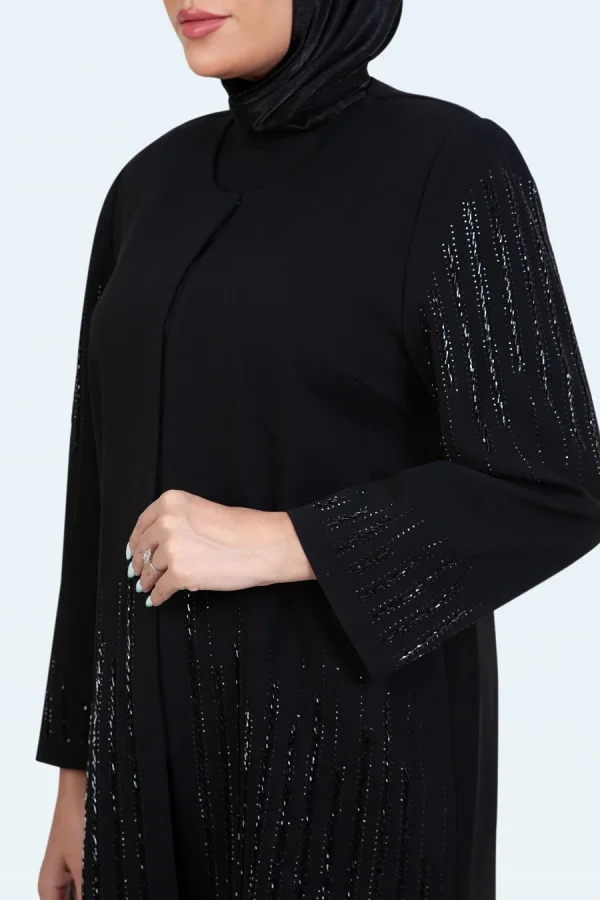 کرپ یقه گرد سنگدوزی آبشاری آمیتیس - تصویر 4