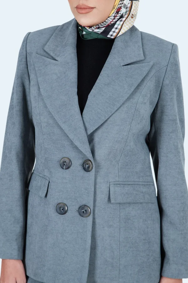 کت شلوار یقه انگلیسی ۴ دکمه - تصویر 4