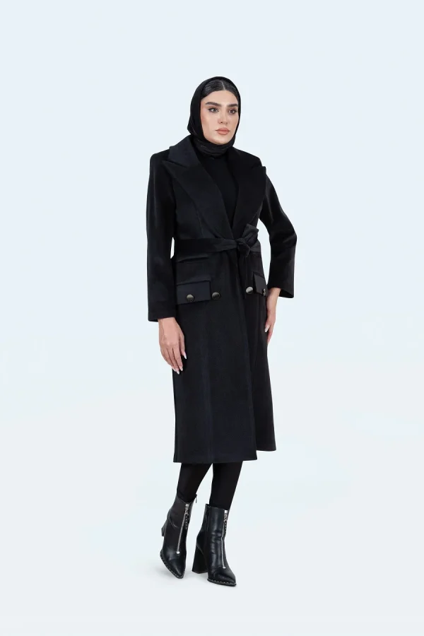 کت شلوار یقه بلیزر ۶ دکمه حنانه - تصویر 5