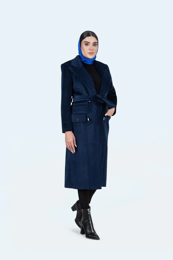 کت شلوار یقه بلیزر ۶ دکمه حنانه - تصویر 6